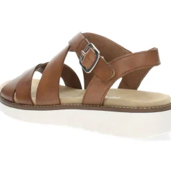 Cognac sandalen