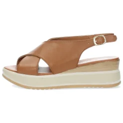 Cognac sandalen