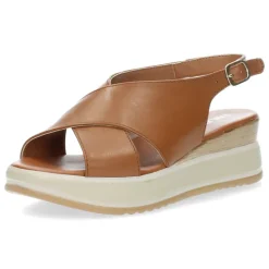 Cognac sandalen