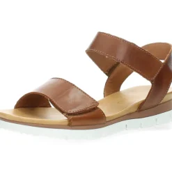 Cognac sandalen