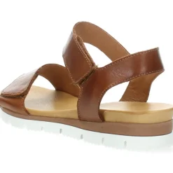 Cognac sandalen