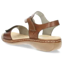 Cognac sandalen
