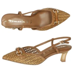 Cognac slingbacks