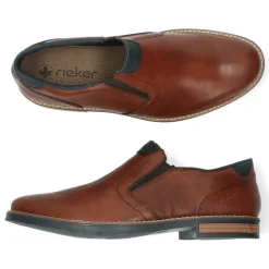 Cognac slip-ons