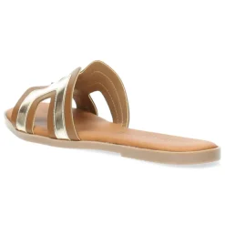 Cognac slippers