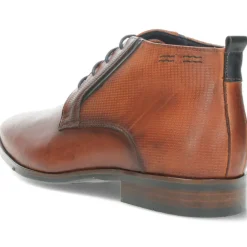 Cognac veterschoenen Estoril