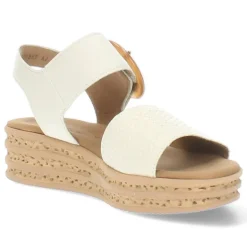 Crème kleurige sandalen