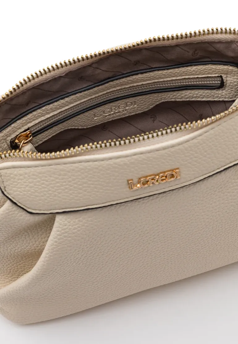 Crèmekleurige handtas