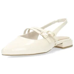 Crèmekleurige slingbacks