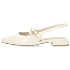 Crèmekleurige slingbacks
