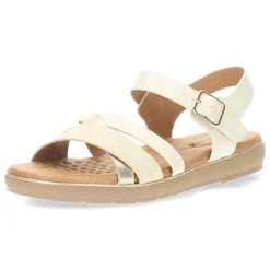 Ecru sandalen