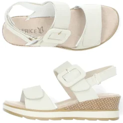 Ecru sandalen