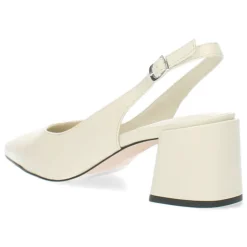 Ecru slingbacks