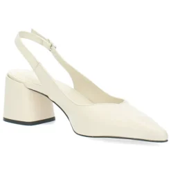 Ecru slingbacks