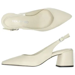 Ecru slingbacks