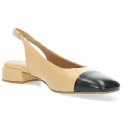 Ecru slingbacks