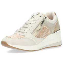 Ivoorkleurige sneakers