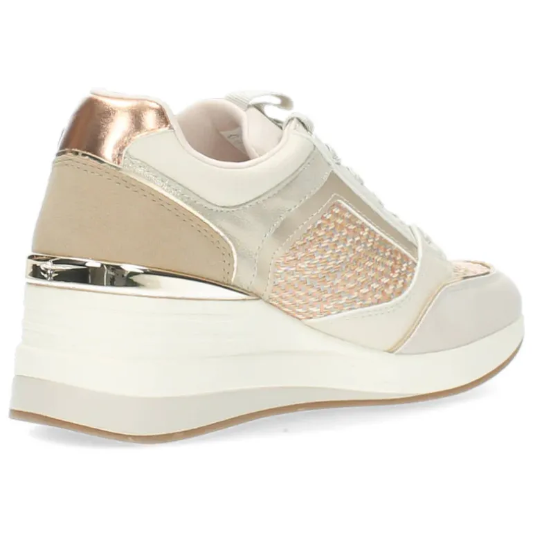 Ivoorkleurige sneakers