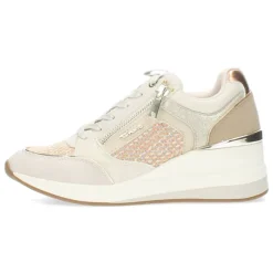 Ivoorkleurige sneakers