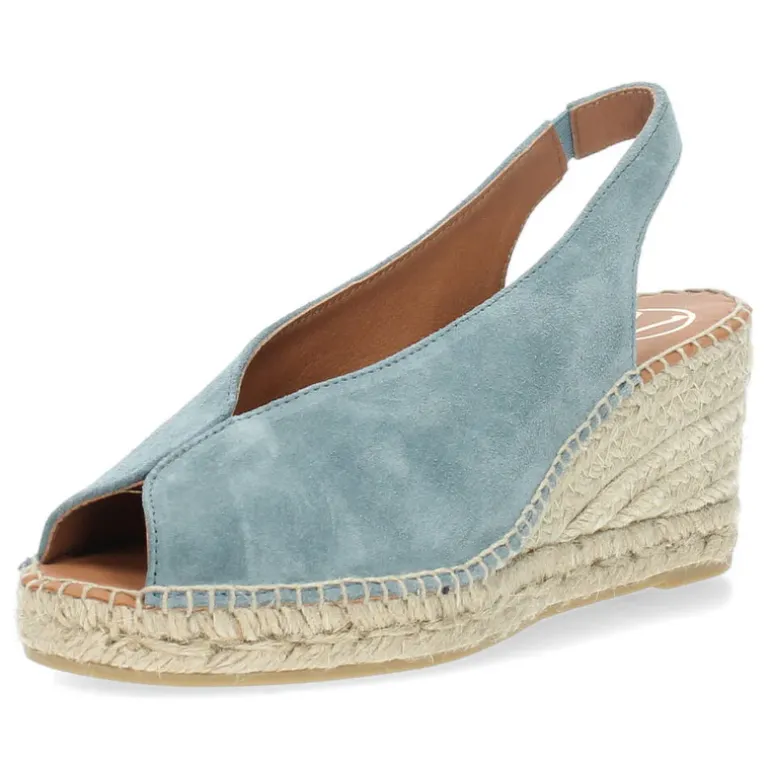 Jeansblauwe sleehakken