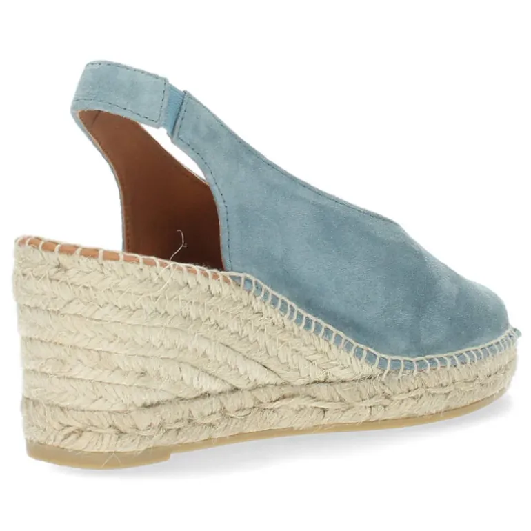 Jeansblauwe sleehakken