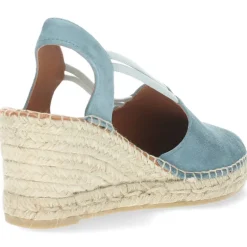 Jeansblauwe sleehakken