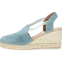 Jeansblauwe sleehakken