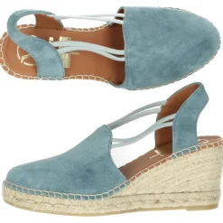 Jeansblauwe sleehakken