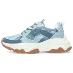 Jeansblauwe sneakers