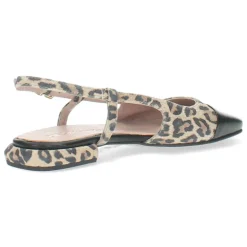 Luipaard slingbacks