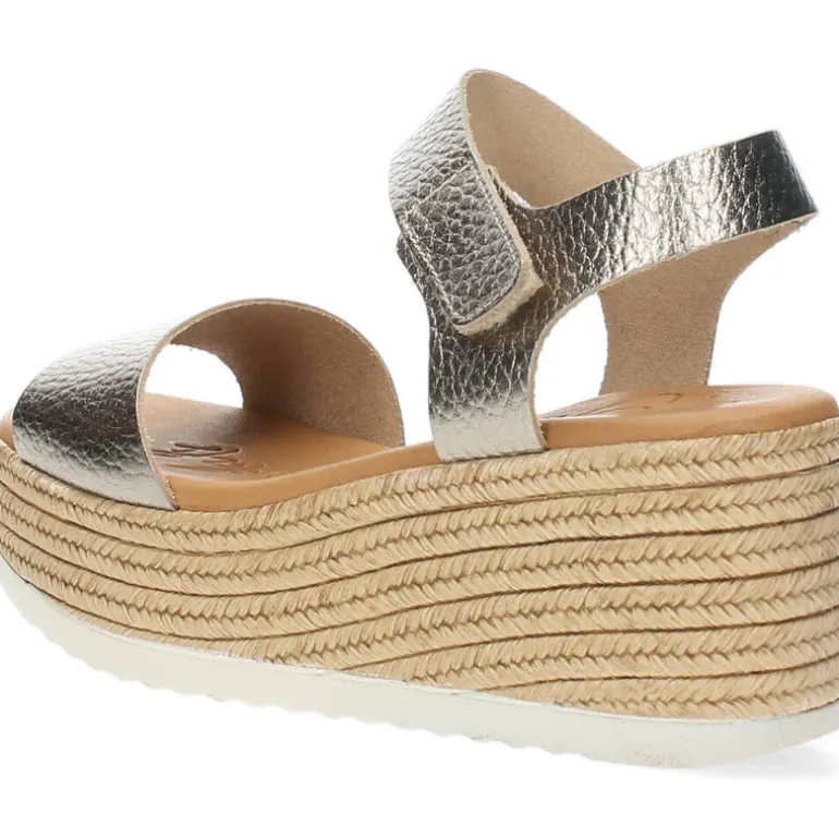 Metallic bronzen sandalen