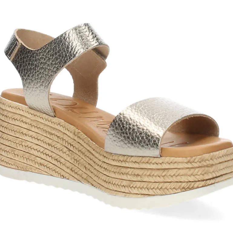 Metallic bronzen sandalen