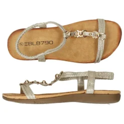 Metallic gouden sandalen