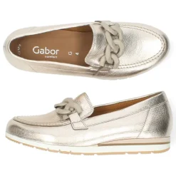 Metallic loafers