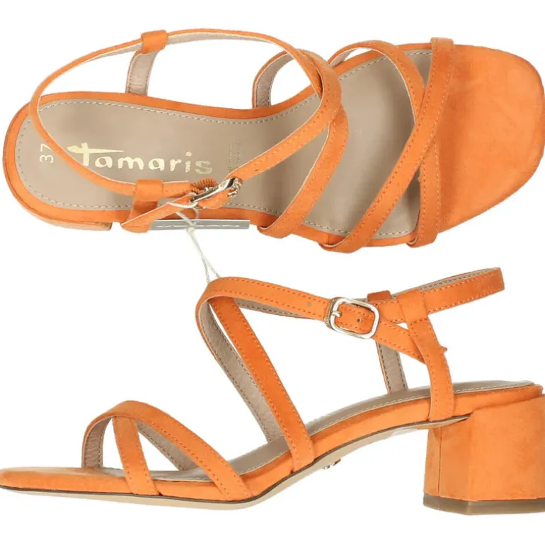 Oranje sandalen