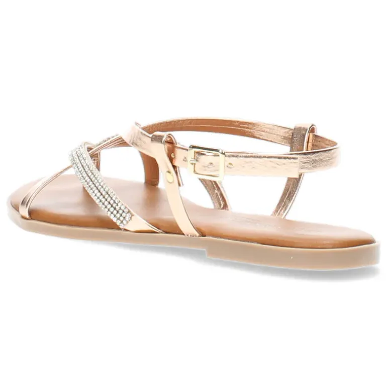Rosé gouden sandalen