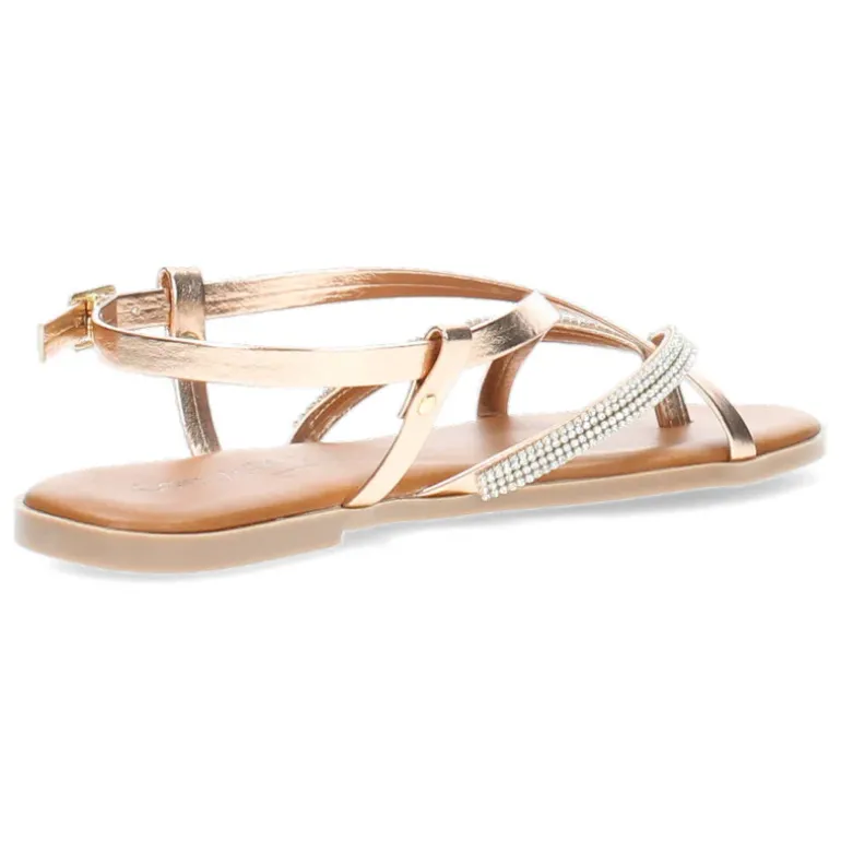 Rosé gouden sandalen