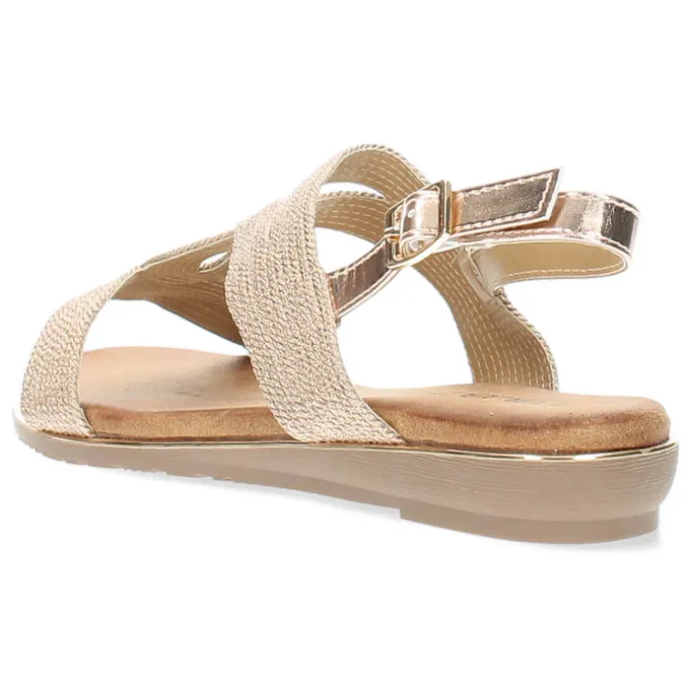 Rosé gouden sandalen