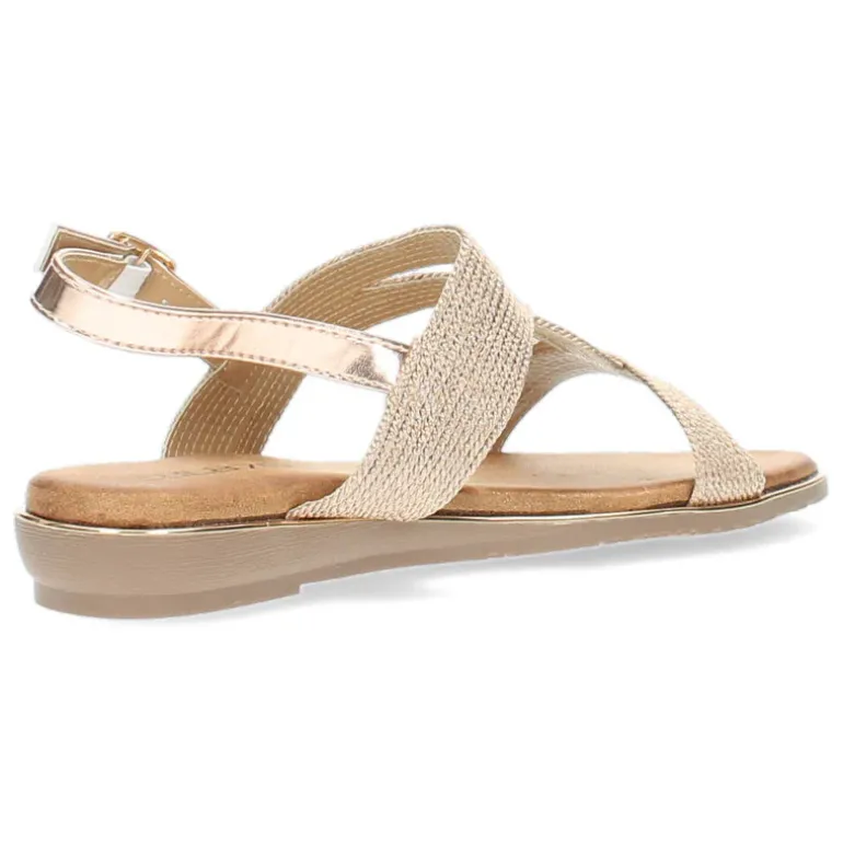 Rosé gouden sandalen