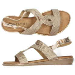 Rosé gouden sandalen
