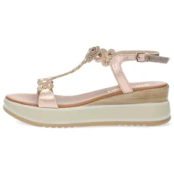 Rosé gouden sandalen