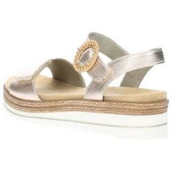 Rosé gouden sandalen