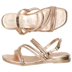 Rosé gouden sandalen