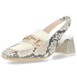 Slangenprint slingbacks