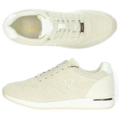 Zandkleurige sneakers