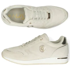 Zandkleurige sneakers