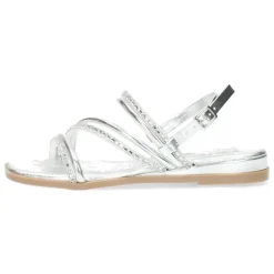 Zilveren sandalen