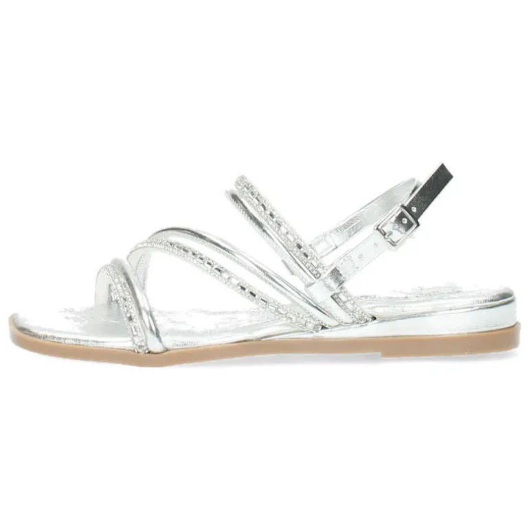 Zilveren sandalen