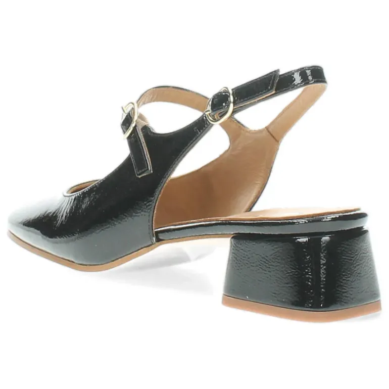 Zwarte slingbacks