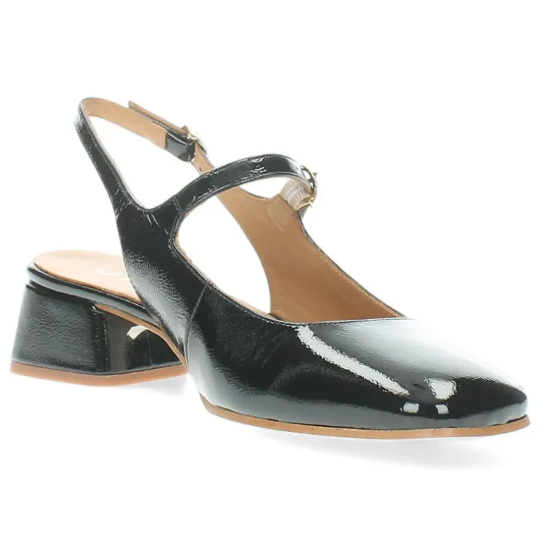 Zwarte slingbacks